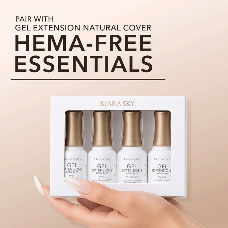 S Square Natural Cover Gel Extensions