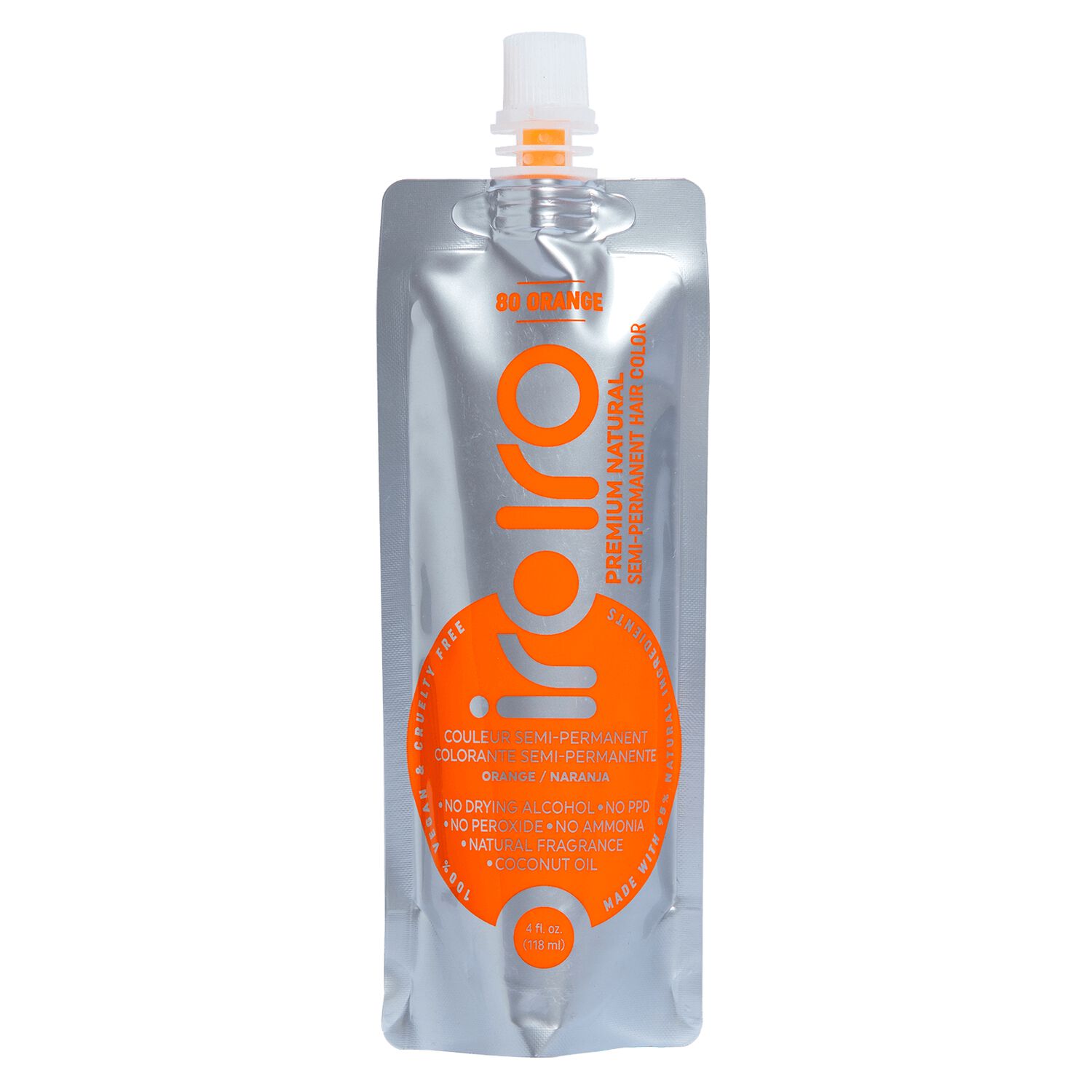 iroiro 80 Orange Premium Natural Semi Permanent Hair Color Semi