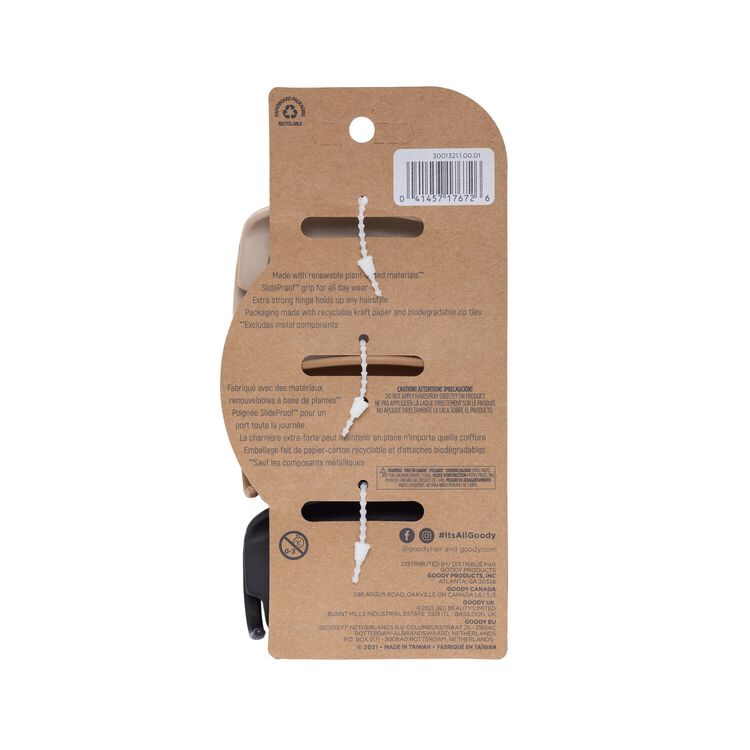 Neutral Large Round Claw Clips 3 Count