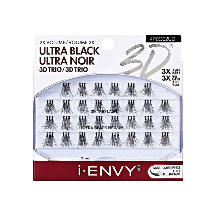 i-ENVY 3D Trio Ultrablack Medium Lashes