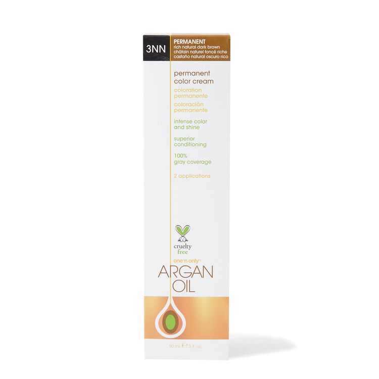 Argan Oil Permanent Color Cream 3NN Rich Natural Dark Brown