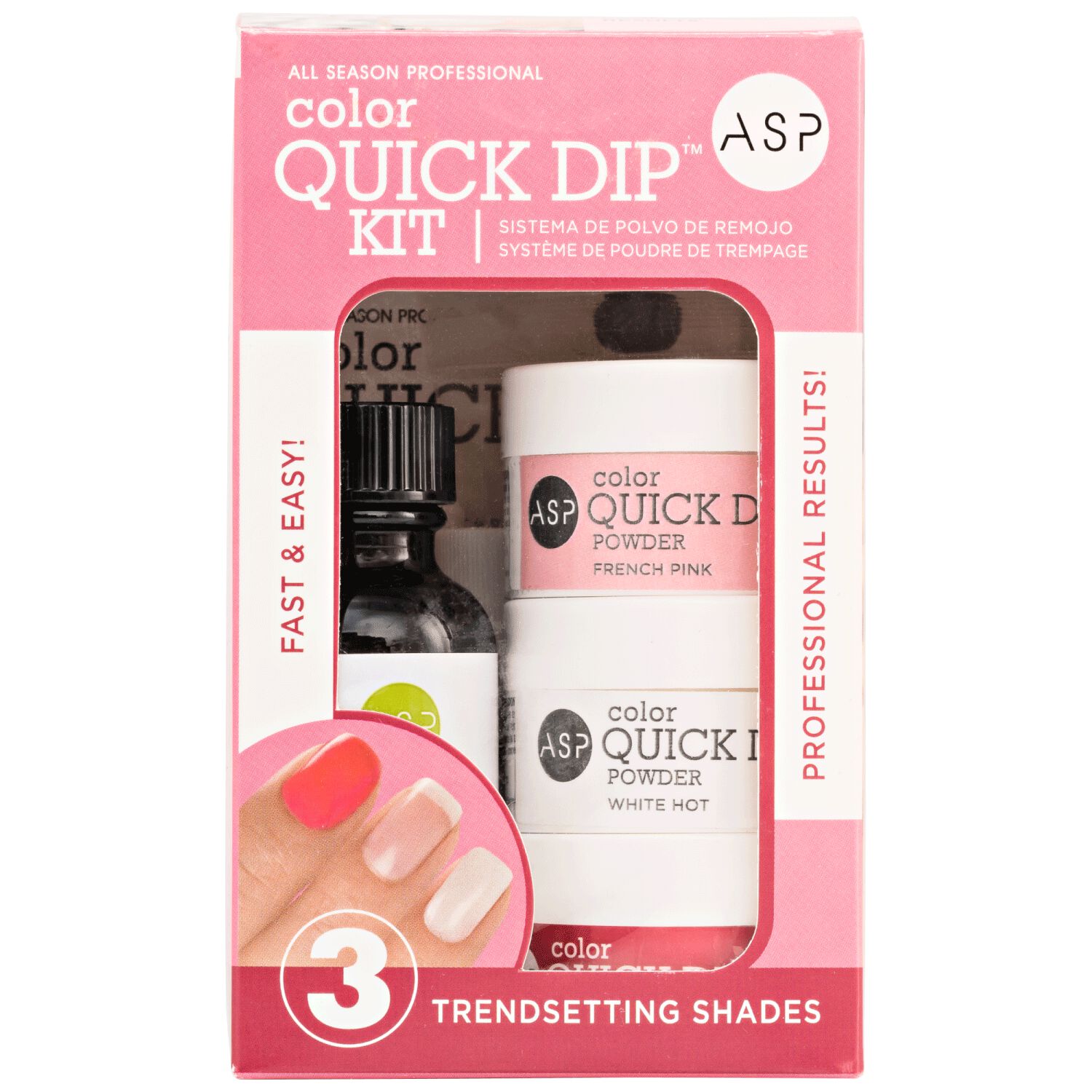 ASP Color Acrylic Quick Dip Kit Dip Powder Nail Kits Sally Beauty