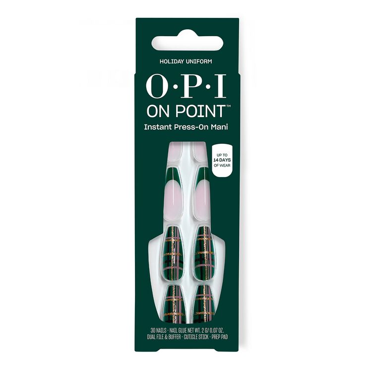 On Point Holiday Uniform Press-On Nails