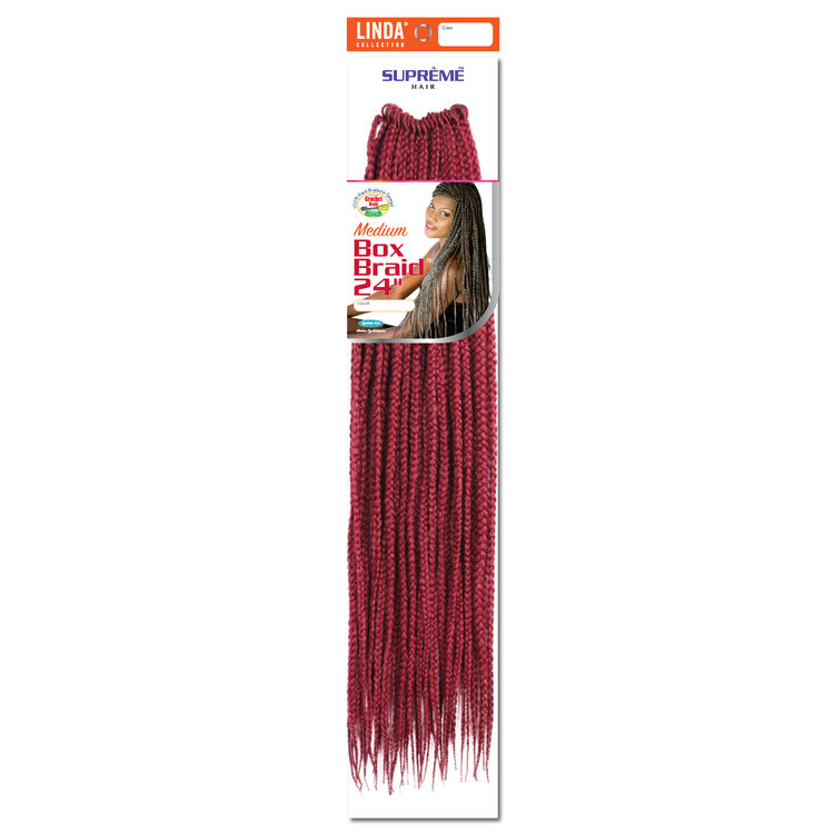Supreme Hair Box Braid 24 Inch Crochet Hair Sally Beauty Next, we have medium box braids that look fit for a queen. box braids 24 inch crochet hair burgundy wine red