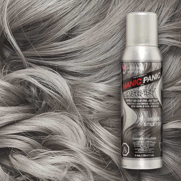 Silver Stiletto Amplified™ Temporary Spray-on Color