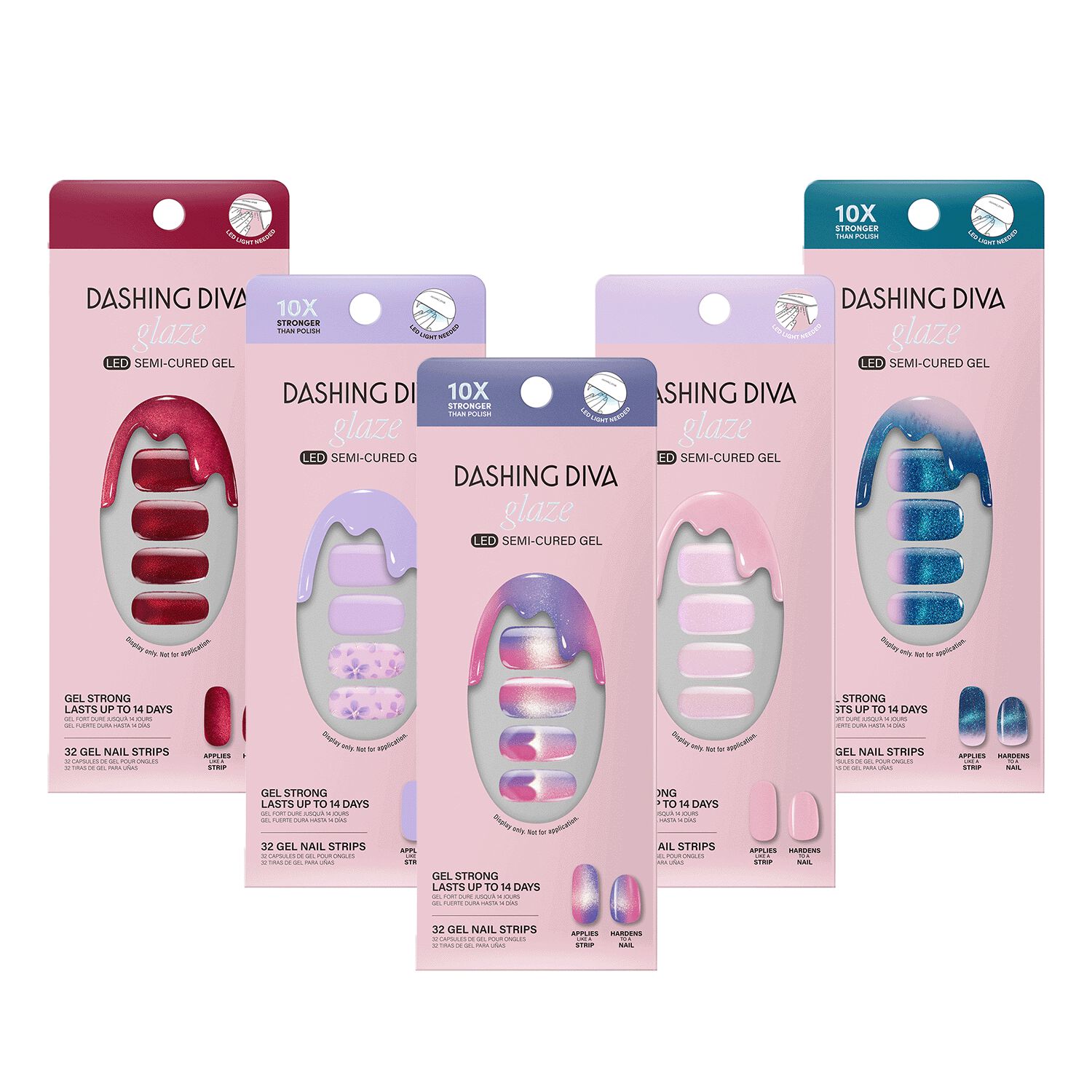 Dashing Diva GLAZE Gel Polish Nail Strips - Thumbnail 4