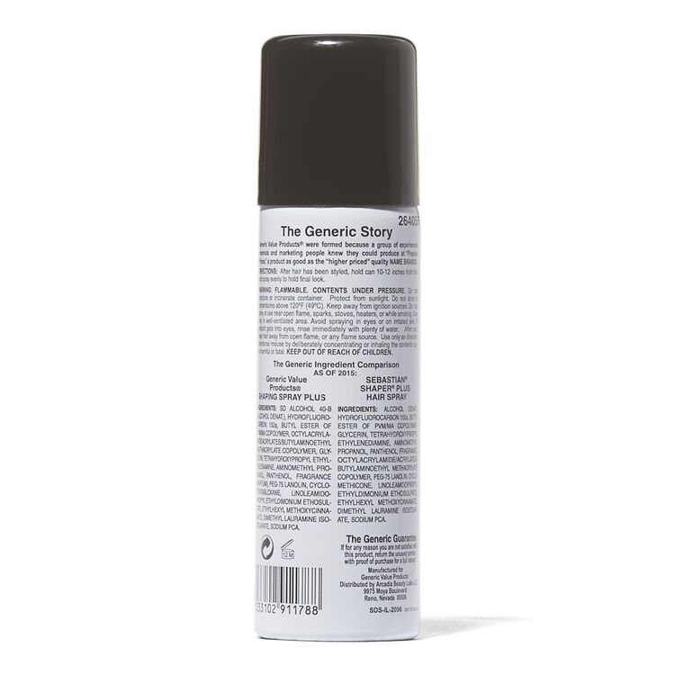 Shaping Spray Plus Hair Spray Compare To Sebastian Shaper Plus Hair Spray Travel Size