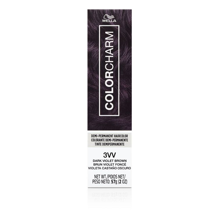 3VV Dark Violet Brown Demi Permanent Cream Hair Color