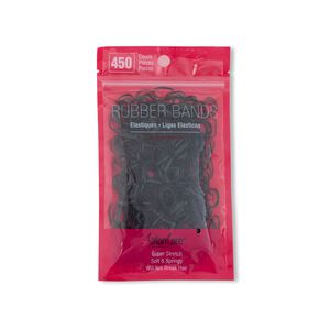 Black Rubber Bands 450 CT