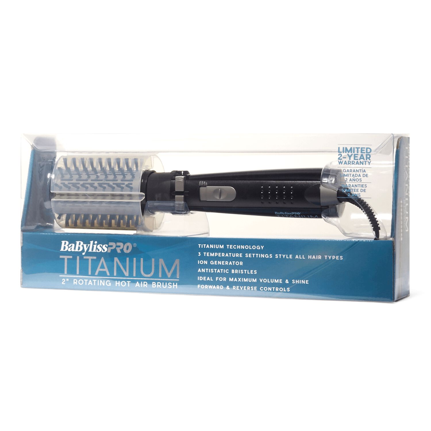 BaBylissPro Titanium Rotating Hot Air Brush 2 Inch