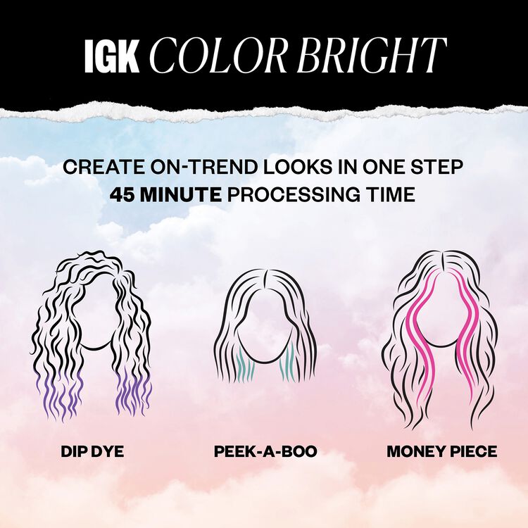 Color Bright One Step Bleach & Color Kit for Accent Pieces