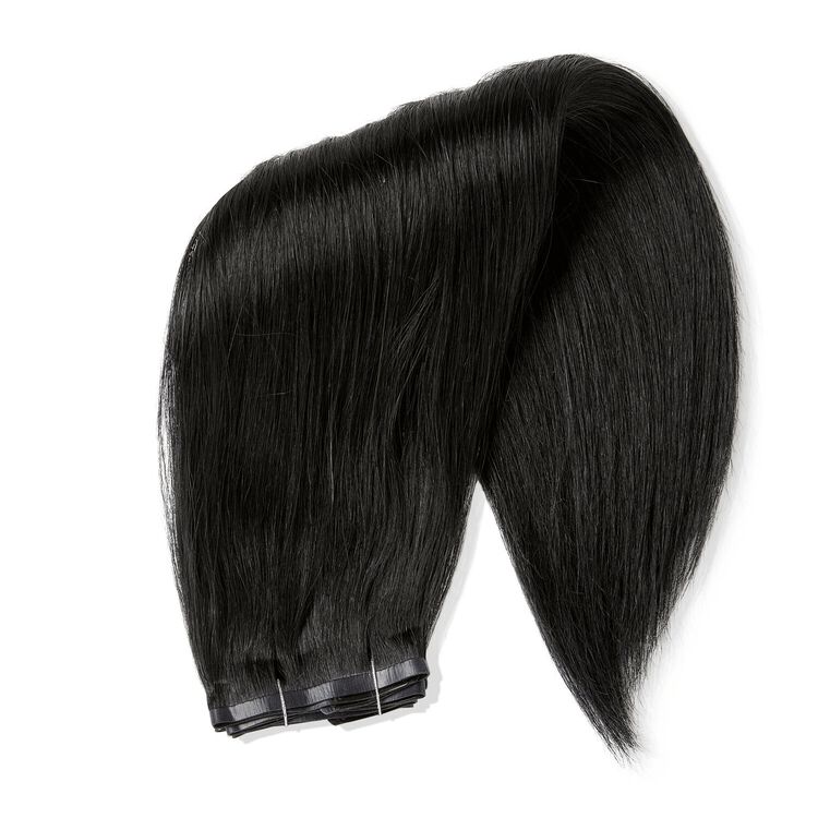 Black 18 Inch Seamless Clip-in Hair Extensions