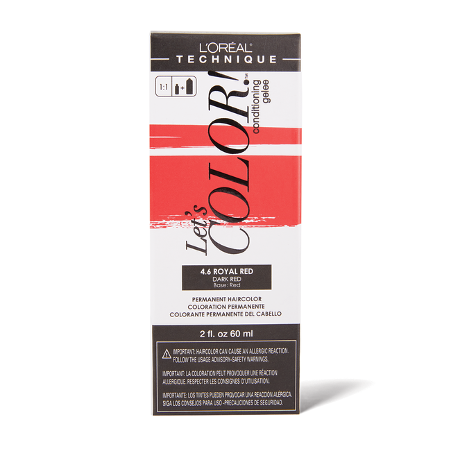 L'Oreal Let's COLOR! Conditioning Gelee Permanent Haircolor  Royal Red |  Permanent Hair Color | Sally Beauty