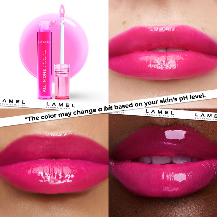 All in One Lip Tinted Plumping Oil Berry Ice