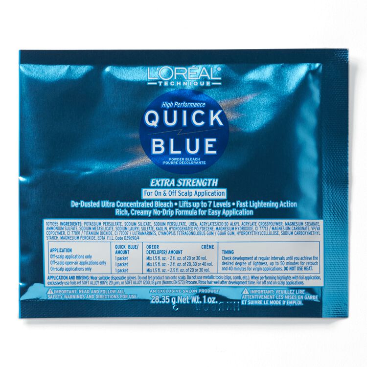 L Oreal Quick Blue High Performance Powder Lightener Packette By L