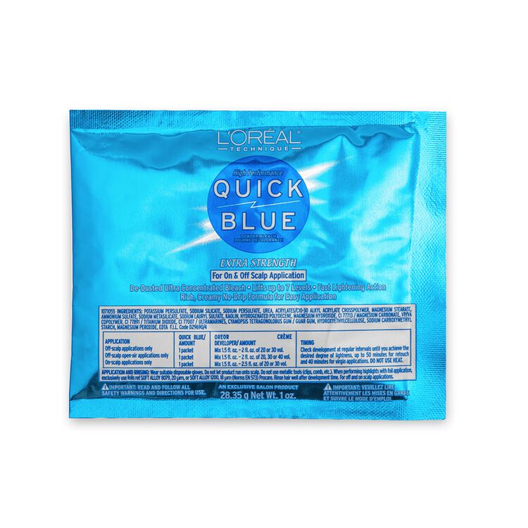 L Oreal Quick Blue High Performance Powder Lightener Packette By L