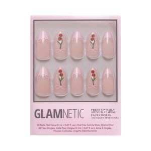 Cherry Bow Press-On Nails