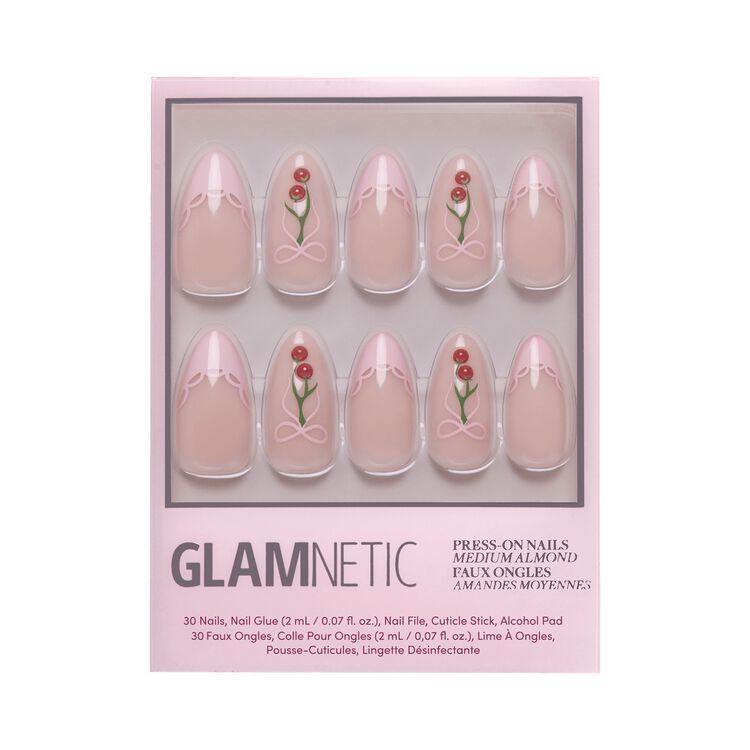Cherry Bow Press-On Nails
