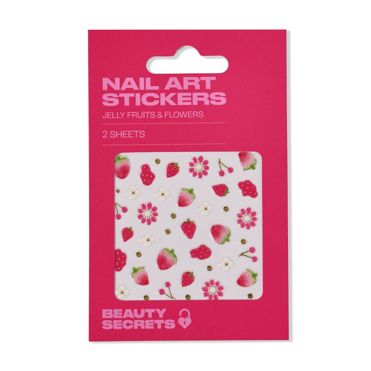 Jelly Fruits & Flowers Nail Art Stickers