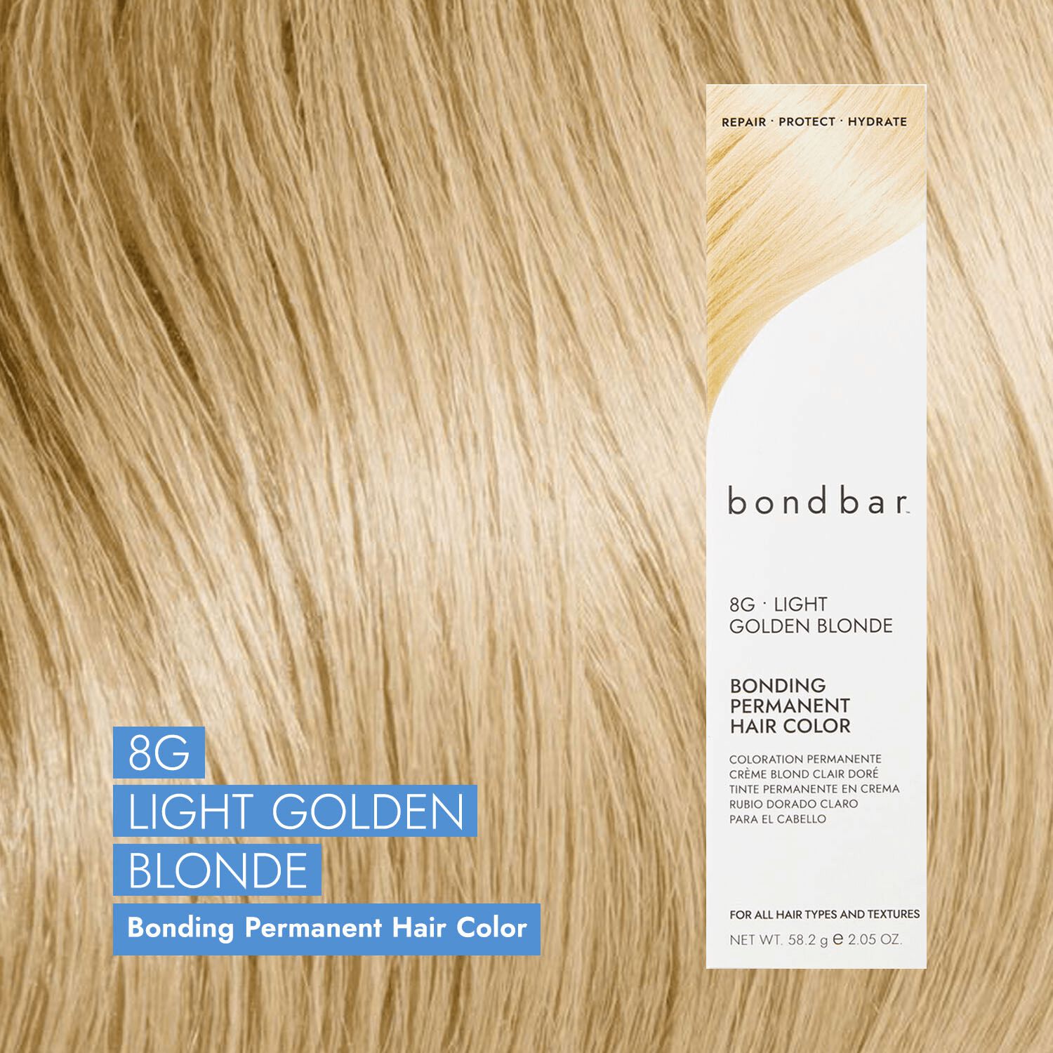 bondbar 8G Light Golden Blonde Bonding Permanent Crème Hair Color