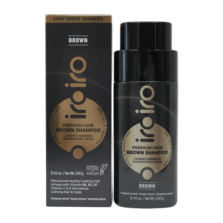 Premium Color Depositing Gray Coverage Shampoo Brown
