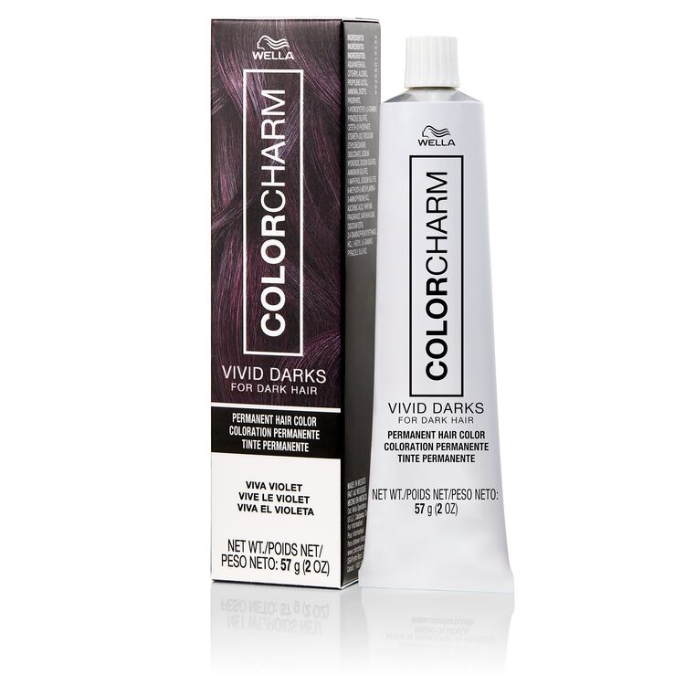 Viva Violet colorcharm Vivid Darks Permanent Hair Color for Dark Hair