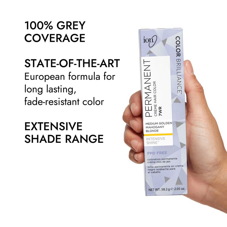 Ion 7WR Medium Gold Mahogany Blonde Permanent Creme Hair Color by Color