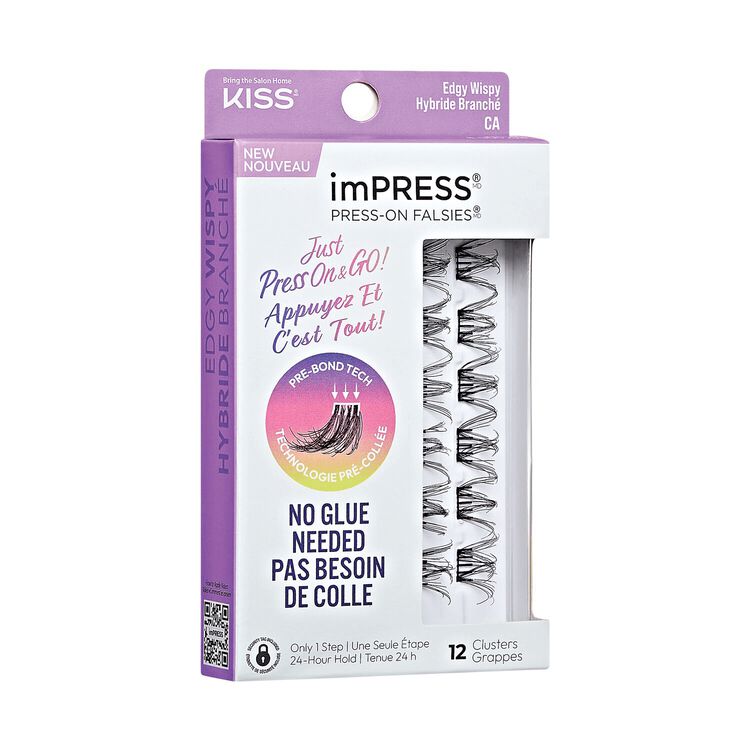 imPRESS Press on Falsies - Edgy Wispy Cluster Lashes