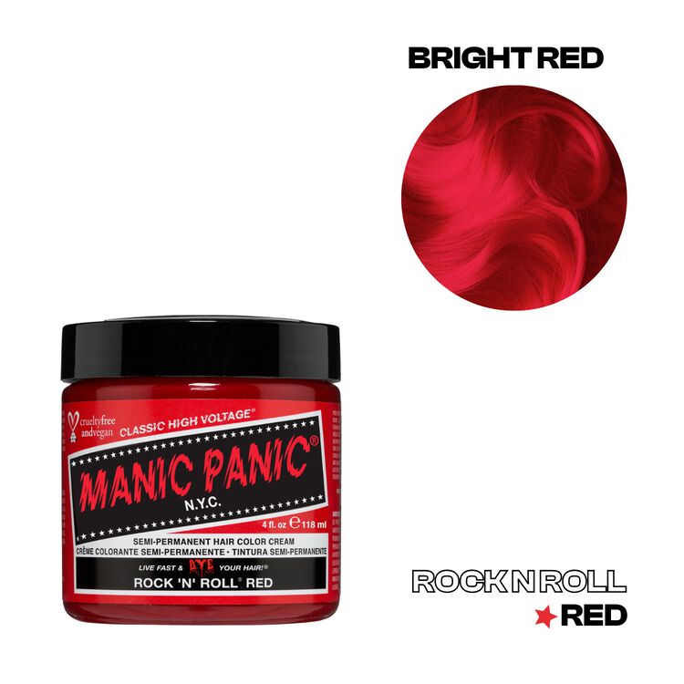 Rock 'N Roll Red Semi Permanent Cream Hair Color