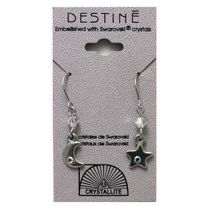 Destine Earring Moon and Stars