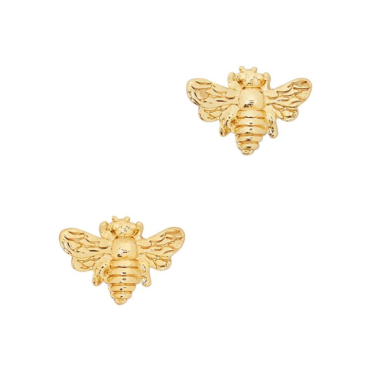 Nail Art Charms Basic Bee Charm Gold
