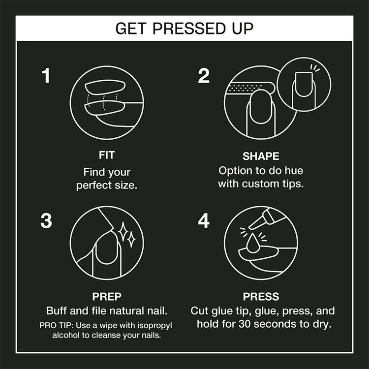 OPI Little Black Onyx® Dress Press-On Nails