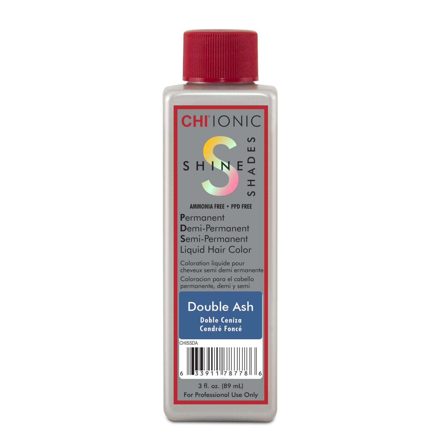 CHI Ionic Shine Shades Double Ash Additive Permanent Hair Color