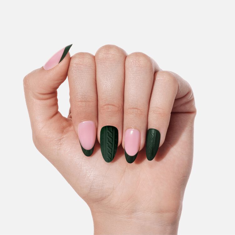 Forest Fleece Premium Press On Nails