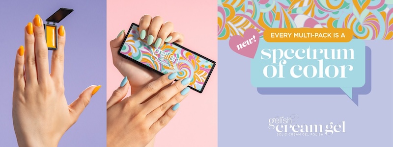 New! Every Multi-Pack is a spectrum of color. Gelish Cream Gel.
