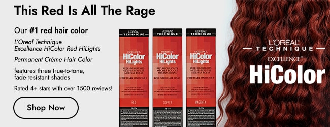 L'Oreal HiColor. This Red is All The Rage. Our #1 red hair color 'L'Oreal Technique Excellence HiColor Red HiLights Permanent Creme Hair Color' features three true-to-tone, fade-resistant shades. Rated 4+ starts with over 1500 reviews! Shop Now.