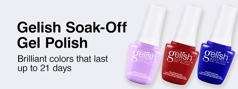 Gelish Soak-Off Gel Polish. Brilliant colors that last up to 21 days