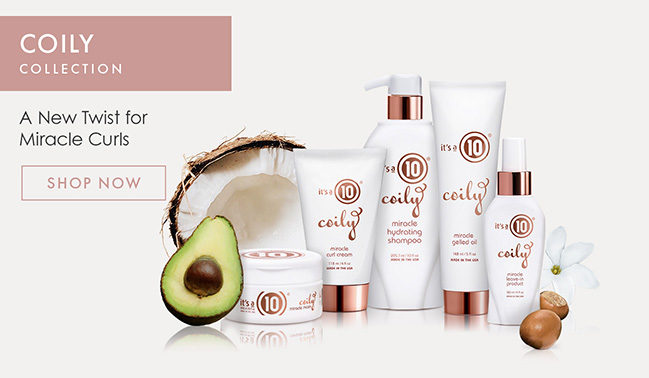 Coily Collection. A New Twist for Miracle Curls. Shop Now.