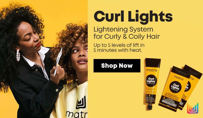 Curl Lights. Lightening System for Curly & Coily Hair. Up to 5 levels of lift in 5 minutes with heat. Shop Now.