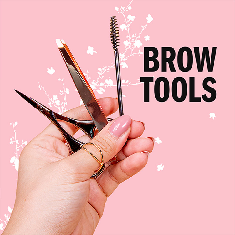 hand-sharpened. Our tweezer tips and scissor blades are hand-sharpened to tame, shape and groom your brows with flawless results. Precision crafted. Superior tweezer alignment securely grabs each hair at the root. Stainless Steel. Constructed with high-quality stainless steel for durability and long-lasting performance.