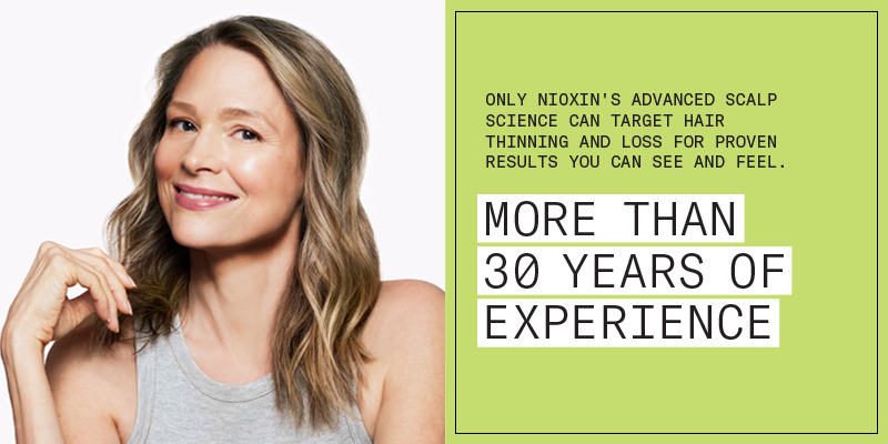 MORE THAN 30 YEARS OF EXPERIENCE - Only NIOXIN's advanced scalp science can target hair thinning and loss for proven results you can see and feel.