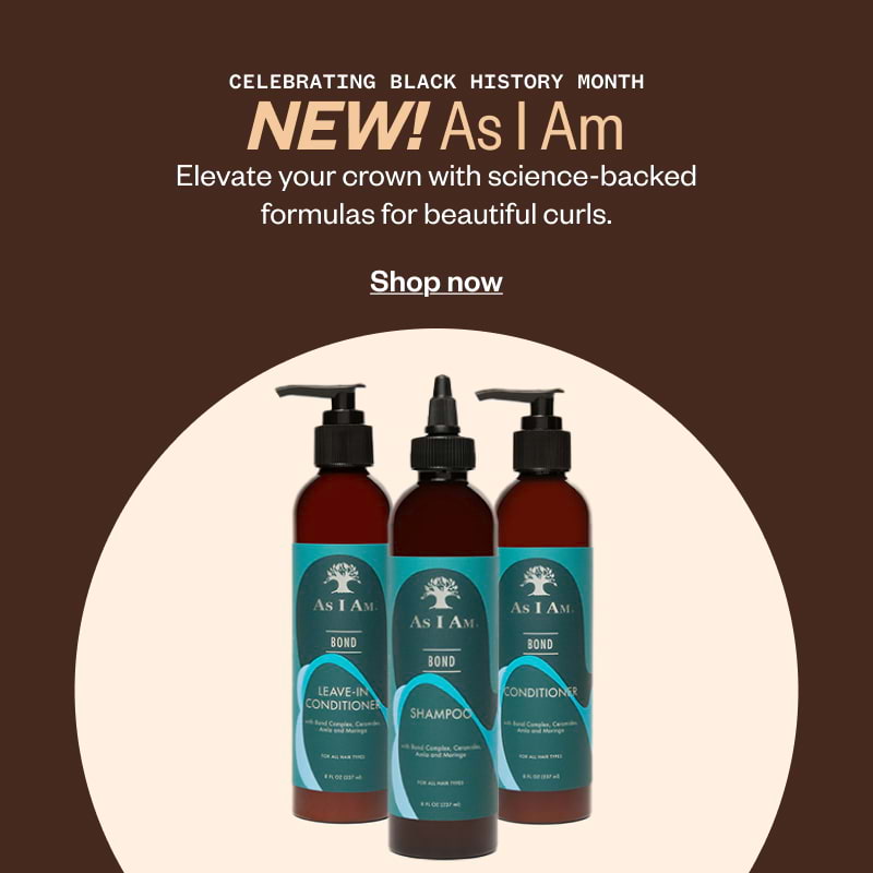 Celebrating Black History Month. New! As IAm. Elevate your crown with science-backed formulas for beautiful curls. Shop now.