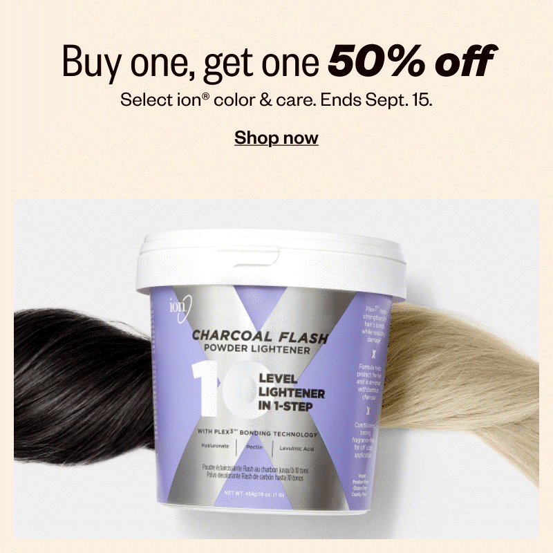 Buy one, get one 50% off select ion hair color & care