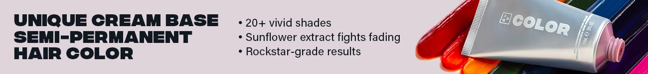 Unique cream based semi-permanent hair color - 20+ vivid shades, sunflower extract fights fading, rockstar-grade results.