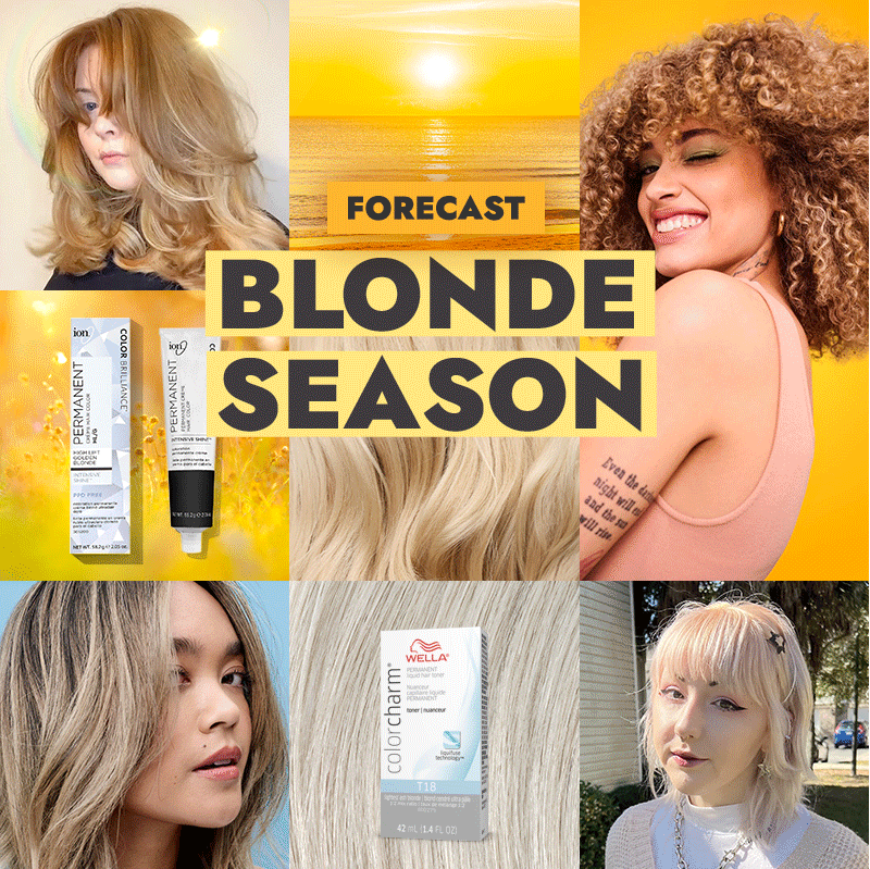 Forecast: Blonde season. Color & Care for sun-kissed hair.