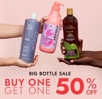 Big Bottle Sale. Buy 1 Get 1 50% off.