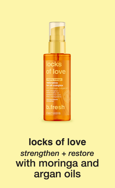 locks of love - strengthen + restore - with moringa and argan oils
