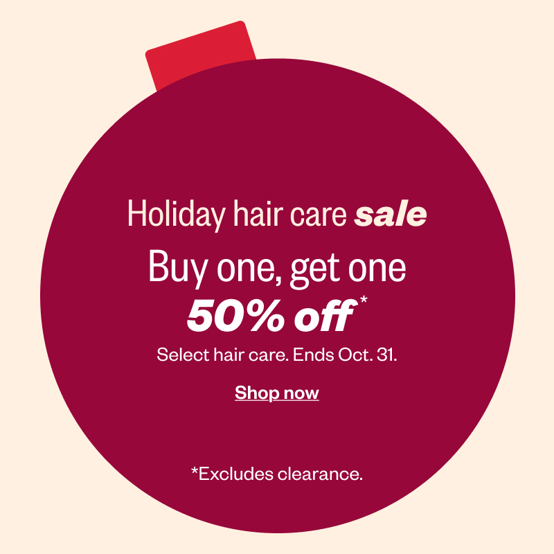 Buy one, get one 50% off select hair care