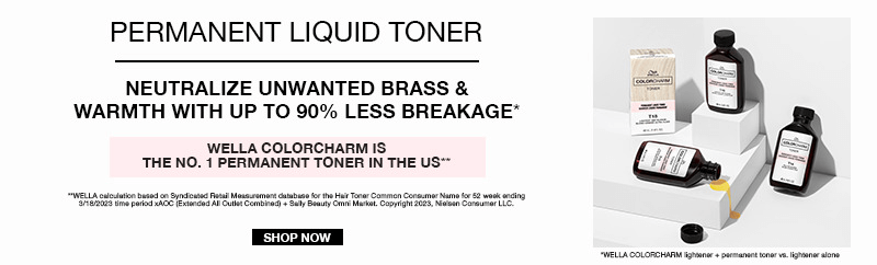 Permanent liquid toner neutralizes unwanted brass & warmth with up to 90% less breakage Shop now