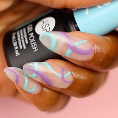 Pastel Swirl Press-Ons